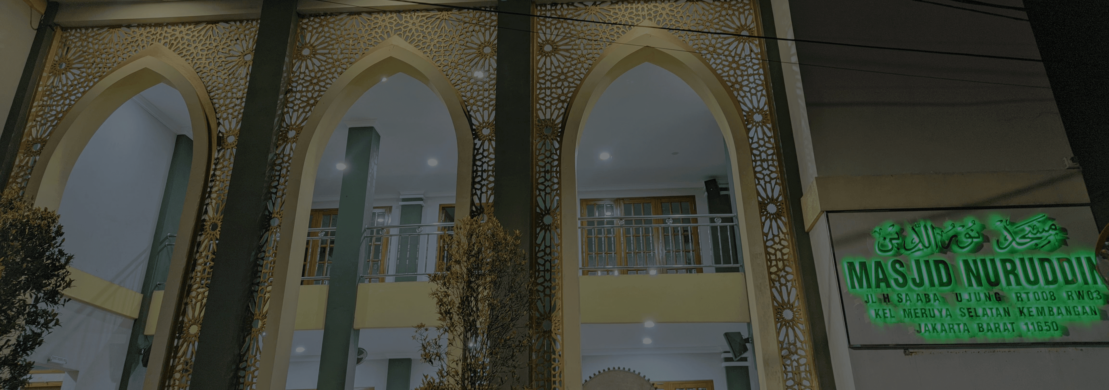 Tampak Masjid Nuruddin dari area jamaah